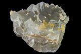 Green Cubic Fluorite Crystals with Calcite - Pakistan #136954-4